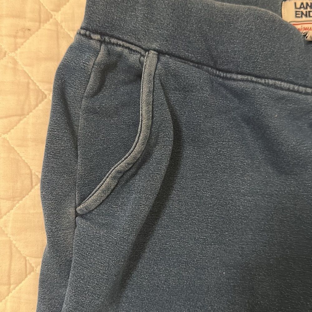 NWOT Lands’ End Women’s Sweats Ankle Length Sweatpants in Dark Indigo Size M - Picture 12 of 17